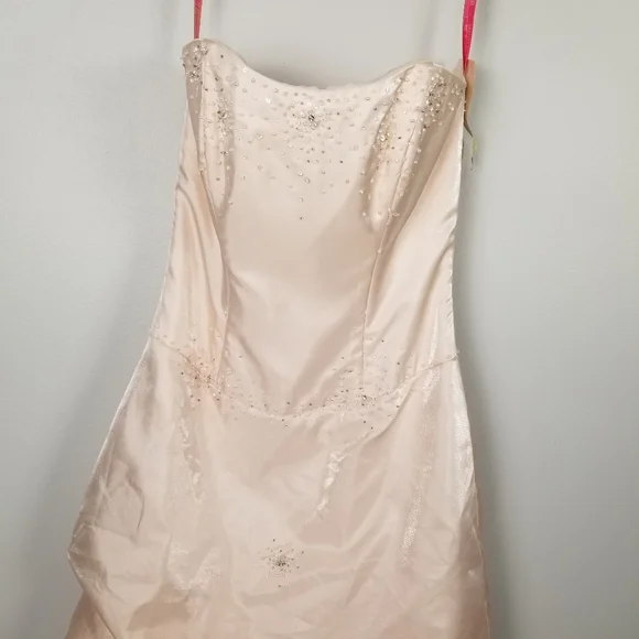 NWT Flirt by Maggie Sottero Pink Prom Dress Sz 4 - Picture 2 of 8